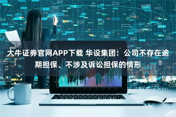 大牛证券官网APP下载 华设集团：公司不存在逾期担保、不涉及诉讼担保的情形