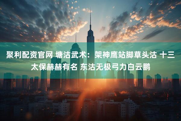 聚利配资官网 塘沽武术：架神鹰站脚草头沽 十三太保赫赫有名 东沽无极弓力白云鹏