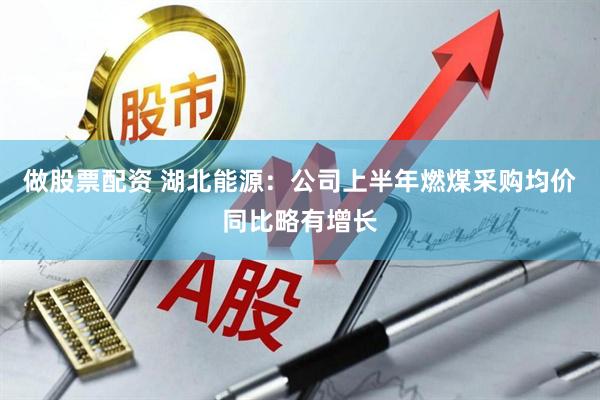 做股票配资 湖北能源：公司上半年燃煤采购均价同比略有增长